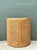 Vintage Wood and Cane Demilune Console Table For Sale - Image 10 of 12