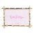 Lilly Pulitzer 4" X 6 " Gold Bamboo Picture Frame For Sale