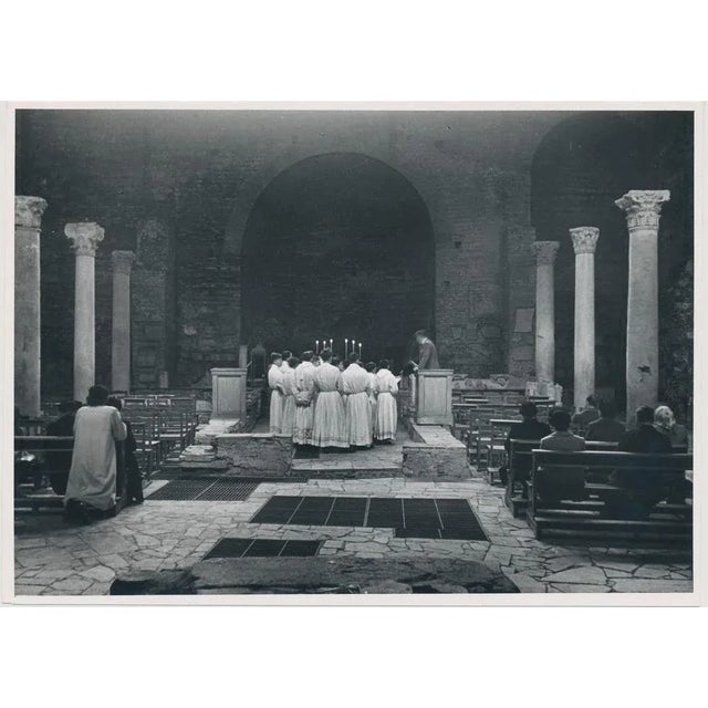 1950s Basilica, Italy, 1950s, Black & White Photograph For Sale - Image 5 of 5
