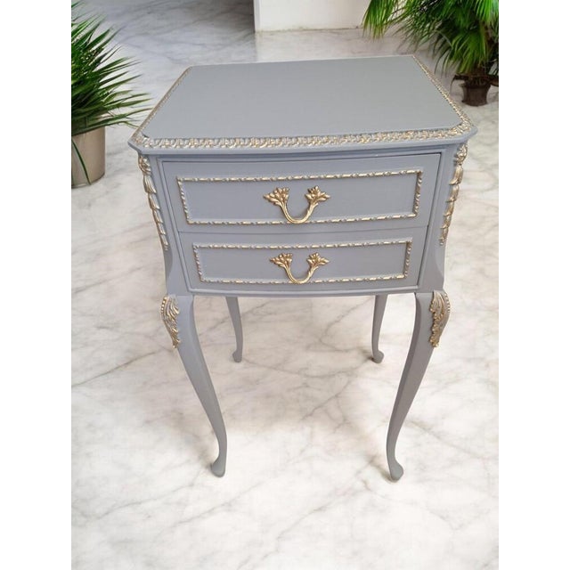 Wood French Louis XV Olympus Bedside Tables, Set of 2 For Sale - Image 7 of 18