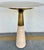 Modern Revelation Modern Travertine Pier Accent Table For Sale - Image 3 of 3