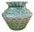 Art Deco Green Uranium Glass Vase, 1920s For Sale