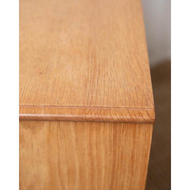 1970s Attributed to Henning Kjaernulf Danish Modern Oak Side Chest For Sale - Image 11 of 14
