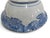 Early 20th Century Vintage Japanese Blue Porcelain Bird Flower Kirin Design 9" Serving Bowl For Sale - Image 5 of 7