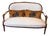 Louis XVI Style Painted & Gilt Oval-Back Canapé For Sale