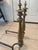 Antique Solid Brass Fireplace Andirons/ Firedogs Pair (2) For Sale - Image 12 of 12