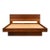 Walnut King Platform Bed by Barzilay For Sale