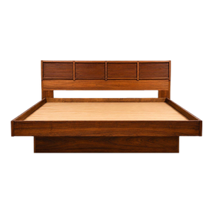 Walnut King Platform Bed by Barzilay