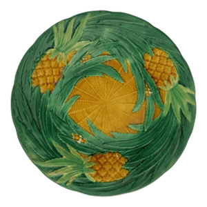 Antique George Jones Majolica Pineapple Plate