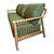 Outdoor Teak & Fern Green Sofa For Sale - Image 10 of 13