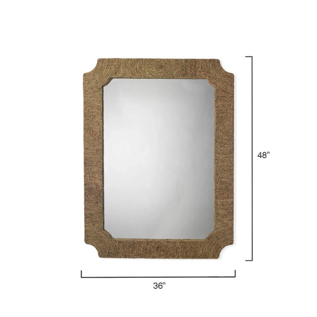 Contemporary Jamie Young Marina Seagrass Mirror For Sale - Image 3 of 7