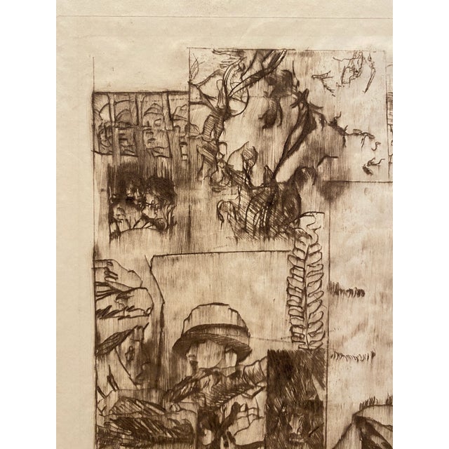 By North Carolina born artist Ronald Dean Huey (1950-2018) "20th Century Man: Enlightenment Study #1" pencil signed...
