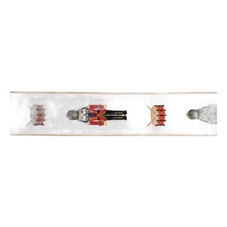 Embroidered Nutcracker Wired Ribbon 4" x 5 Yds. For Sale