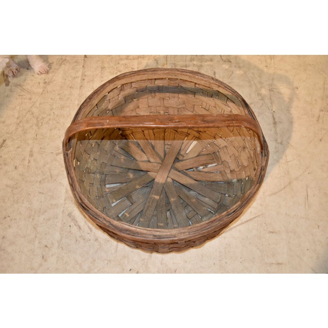 19th Century Oak Orchard Basket For Sale - Image 10 of 10