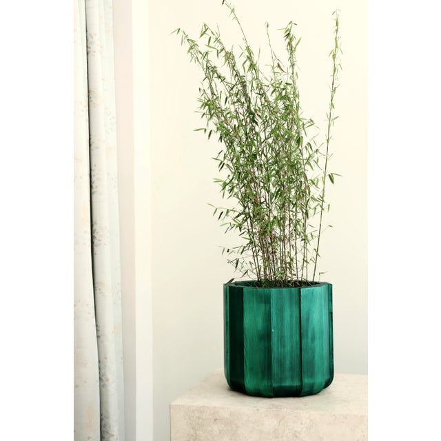 Kugge52 Flower Pot in Pine by Dahlén Lukas For Sale - Image 6 of 8