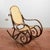 Wood and Straw Rocking Chair in the style of Thonet For Sale - Image 16 of 18