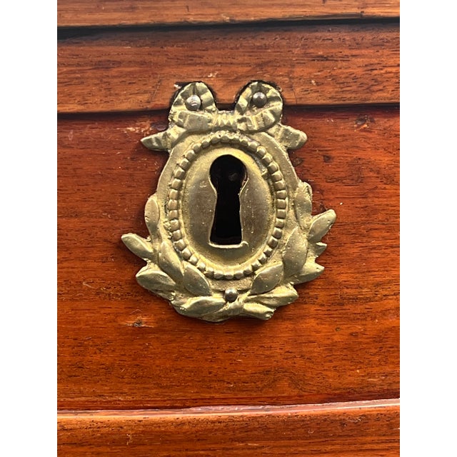 Antique French Demilune Marble Top Table For Sale - Image 4 of 13