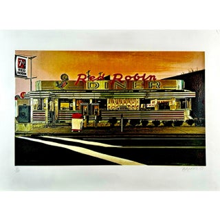 John Baeder "Red Robin (Diner)" Hand Signed Screenprint For Sale