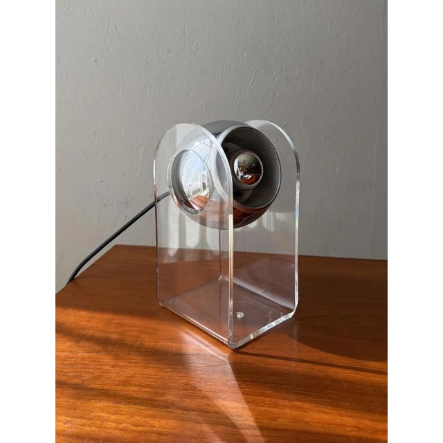 Vintage Space Age Table Lamp by Gino Sarfatti, 1970s For Sale - Image 6 of 11