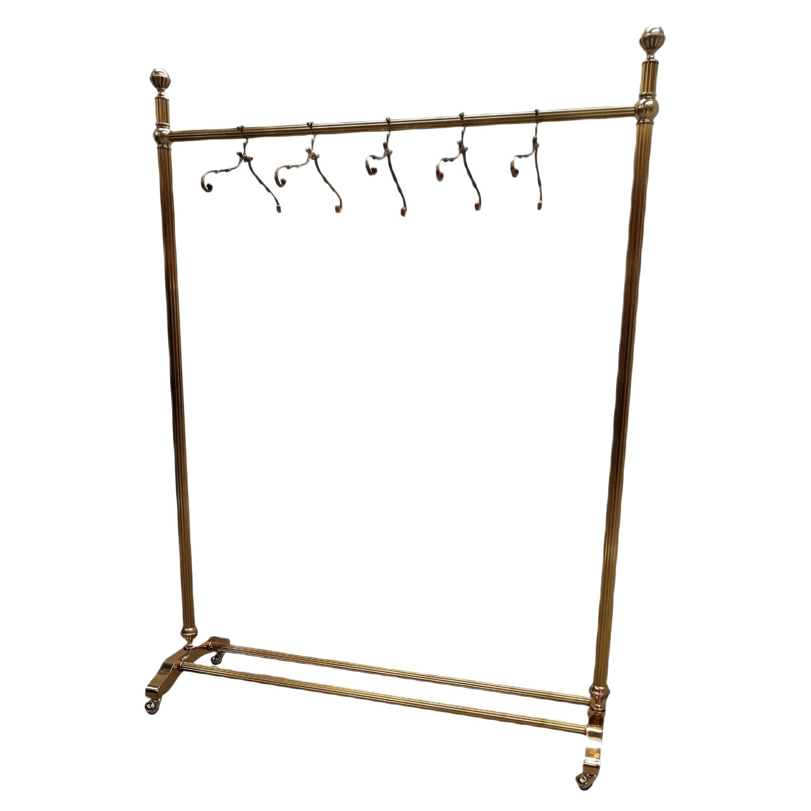 Gilt Brass Clothing Rail by Milo Baughman, Italy, 1970s Chairish