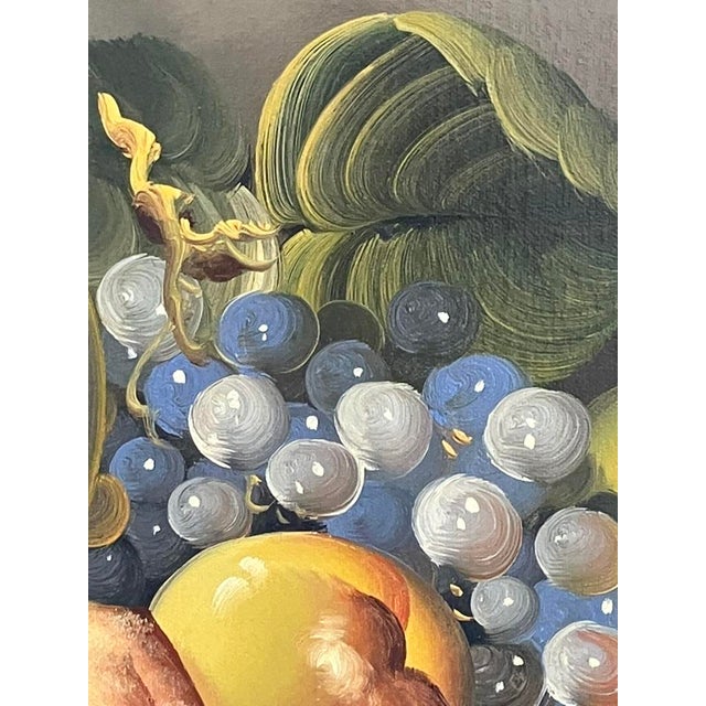 Leo Scott – Large Still Life With Fruit and Books, Original Oil on Canvas For Sale - Image 16 of 16