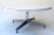 1970s Round White Laminate Aluminum Coffee Table Eames Design For Sale - Image 4 of 6