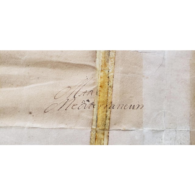 "La Mer Mediterranee" Antique Map of the Mediterranean Sea C.1692 For Sale - Image 12 of 13