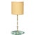 This floor lamp in the style of Gio Ponti features three feet in black-varnished steel and a silver brass stem,...