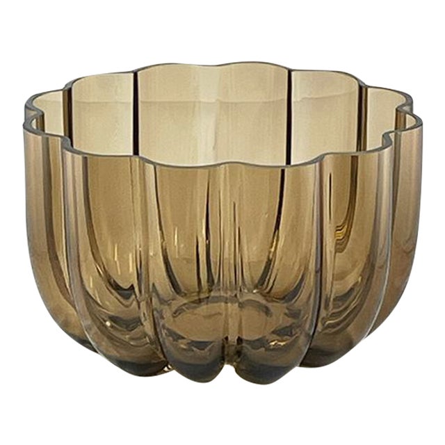 Fluted Glass Bowl For Sale