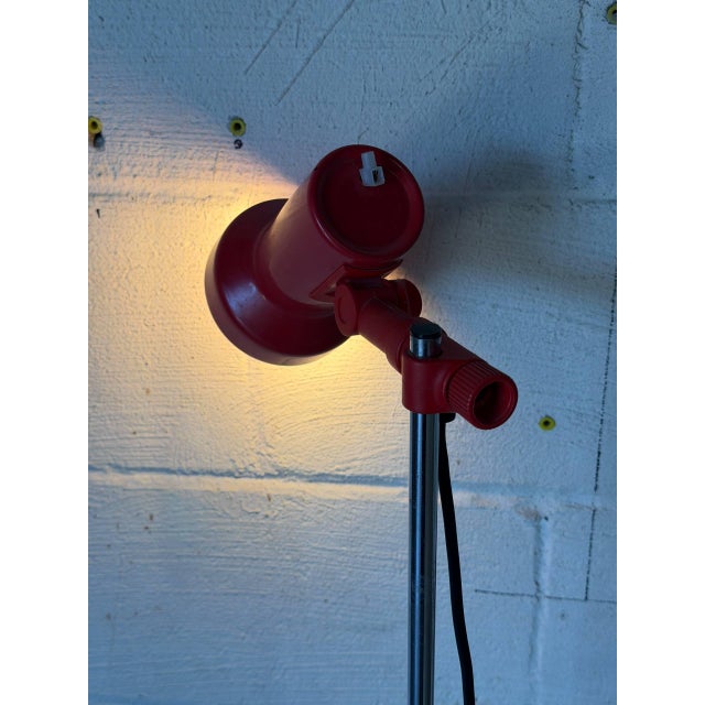 Red Metal Dual Shade Floor Lamp Mid-Century Modern 1970s For Sale - Image 11 of 11