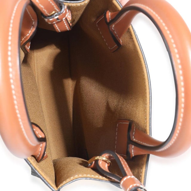 Brown Triomphe Canvas Mini Vertical Cabas For Sale - Image 9 of 9