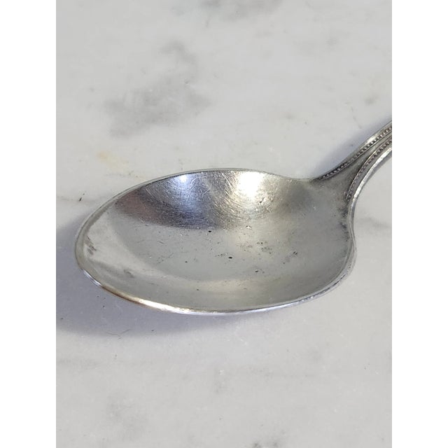 English 1920s Waldorf Astoria Nyc Monogramed Tea Spoon, Condiment Spoon For Sale - Image 3 of 11