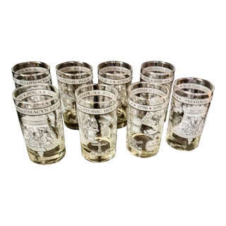 1970s Pharmacist Historic Glassware Set - Set of 8 For Sale
