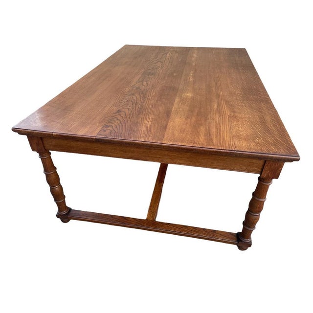Antique French Embassy Oak Table For Sale - Image 10 of 17