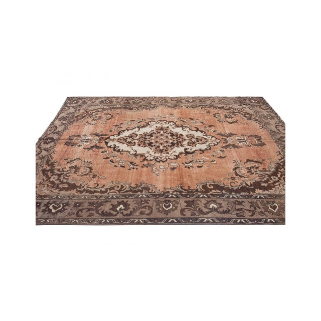 Vintage Turkish Kars Wool Rug - 7`2" X 8`11" For Sale - Image 4 of 6