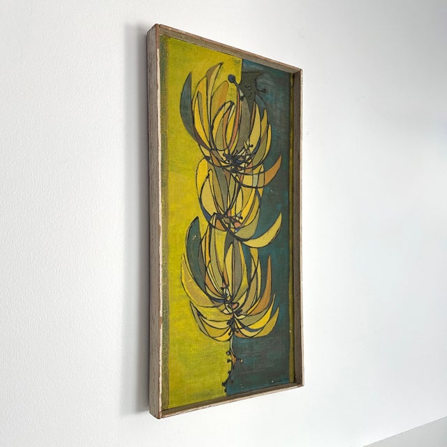 Paint 1950 Mid-Century Banana Bunch Original Painting, Richards For Sale - Image 7 of 11