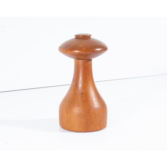 Mid-Century Modern Jens Quistgaard Dansk Teak Mushroom Pepper Mill For Sale - Image 3 of 8