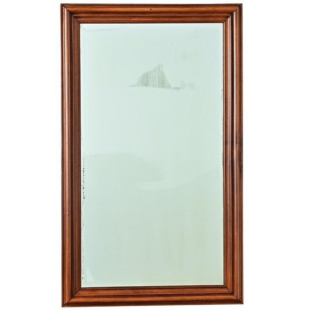 French 19th Century Carved Walnut Symmetrical Bistro Mirror For Sale - Image 10 of 10