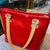 Animal Skin A 2001 Louis Vuitton Red Vernis Patent Leather Houston Tote Bag For Sale - Image 7 of 14