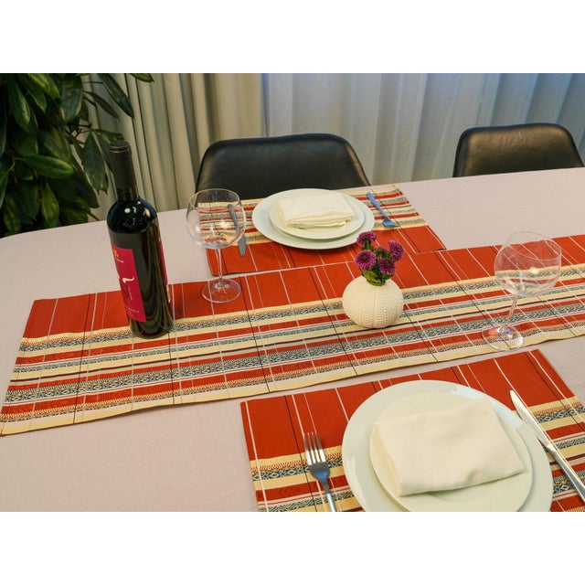 Textile Japanese Ceremonial Silk Table Runner by Renaras For Sale - Image 7 of 7