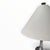 2010s Modern Silver Sculptural Table Lamps- A Pair For Sale - Image 5 of 6