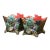 Pair of 19th Century French Barbotine Majolica Jardinières With Bird and Foliage For Sale