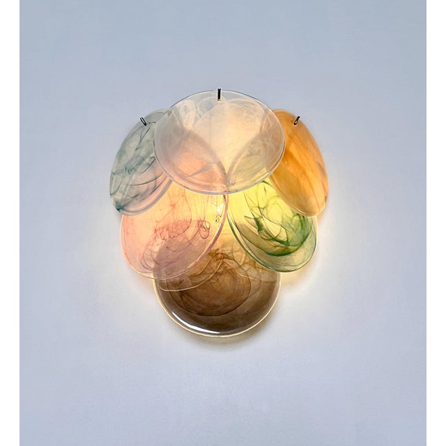 Alabaster Glass Wall Sconces, 1990s, Set of 2 For Sale - Image 15 of 16