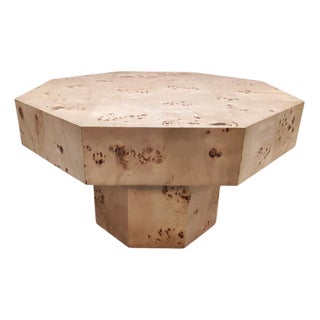 Octogan Wooden Coffee Table For Sale