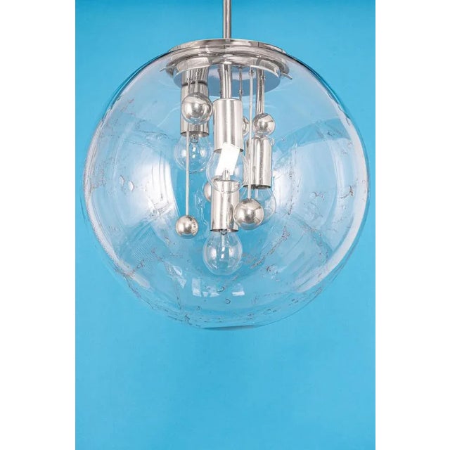 1970s Large Sputnik Big Ball Pendant by Doria, Germany, 1970s For Sale - Image 5 of 13