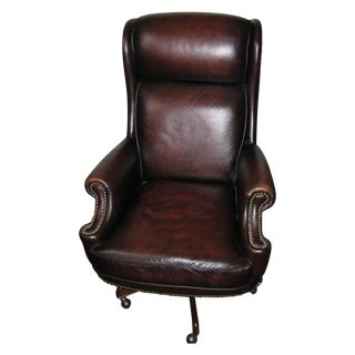 Hooker Leather Office Chair For Sale