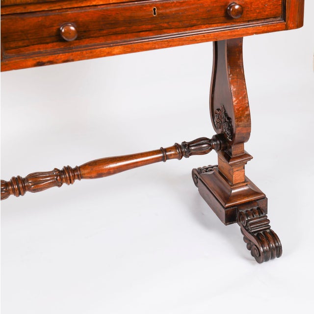 Antique Regency Library Desk by Gonçalo Alves, 19th Century For Sale - Image 13 of 18