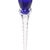 1980s Hand-Blown Crystal Champagne Flutes in Cobalt Blue With Spiral Twisted Clear Stems, Set of 6 For Sale - Image 4 of 6