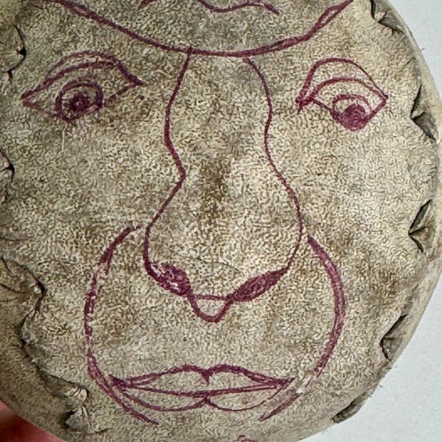 Mid 20th Century Primitive & Folk Art Ink Illustrations on Softball, Most Amazingly Unusual For Sale - Image 11 of 12