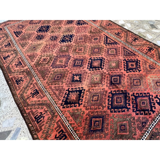 Tribal Antique Turkmen Yomut Hand-Knotted Wool Area Rug - 5'3" X 8'1" For Sale - Image 3 of 14